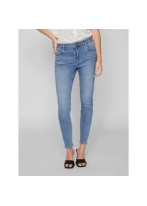 Vila, Damen, Skinny-fit-Jeans &raquo;VISARAH WU05 RW SKINNY JEANS - NOOS&laquo;, Medium Blue Denim, XS (34) - L&auml;nge 30, Skinny-Fit Jeans, die deine Figur betont 