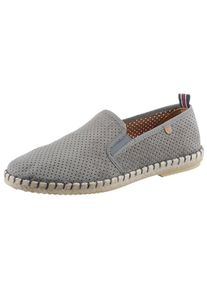 VERBENAS, Herren, Espadrille &raquo;Tom Pacific&laquo; Loafer, Slipper, Sommerschuh, Strandschuh mit Stretcheins&auml;tze, grau, 44, grau, Zum Schlupfen
