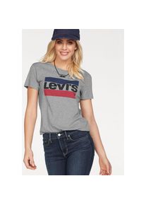 Levi's Levi's , Damen, T-Shirt &raquo;Graphic Sport Tee Pride Edition&laquo; Logoprint auf der Brust, grau, M (36/38), grau, T-Shirt mit Rundhals und Frrontpint von 