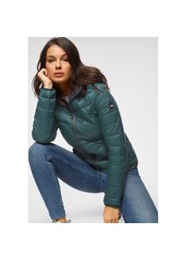 Polarino, Damen, Steppjacke mit Kapuze &Uuml;bergangsjacke f&uuml;r k&uuml;hle Tage, aus leichtem Webmaterial, flaschengr&uuml;n, 34, Steppjacke von Polarino: ideal f&uuml;r 
