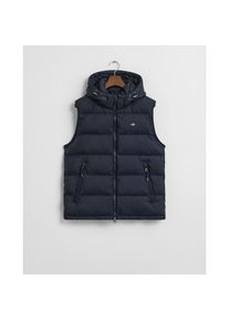 Gant, Herren, Steppweste &raquo;ACTIVE CLOUD&laquo; mit abnehmbarer Kapuze regular fit, 2-Wege-Rei&szlig;verschluss, EVENING BLUE, S, EVENING BLUE, Herrenweste von Gant