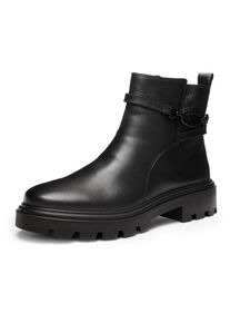 Ara, Damen, Stiefelette &raquo;MANCHESTER&laquo; Biker Boots, Stiefel in Komfortweite H (= sehr weit), schwarz, 3,5 (36), schwarz, Stiefelette mit dekorativer 