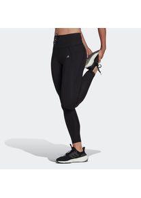 adidas Performance, Damen, Lauftights &raquo;RUNNING ESSENTIALS 7/8&laquo;, Black, N-Gr, S - N-Gr, Black, Diese weichen, Halt gebenden Leggings sind teilweise aus