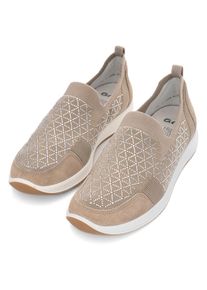 Ara, Damen, Slipper &raquo;LISSABON&laquo; , Freizeitschuh, Reha Schuh mit High Soft D&auml;mpfung, G-Weite, beige, 3,5 (36), Keilslipper mit praktischer Anziehlasche