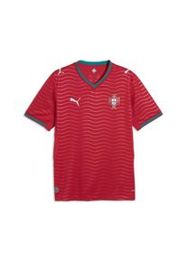 Puma, Herren, Trainingstop &raquo;FPF HOME JERSEY REPLICA&laquo; Kurzarm-Design, Rundhalsausschnitt, mit DryCELL-Technologie, Club Red-Green Lagoon, XL, Club Red-