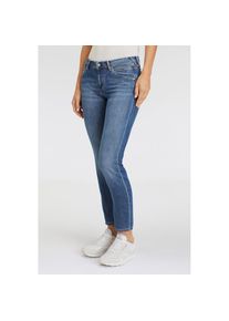 Marc O'Polo Marc O'Polo DENIM, Damen, Skinny-fit-Jeans &raquo;Alva&laquo; im klassischen Look, denim blue, 30 - L&auml;nge 32, Skinny-fit-Jeans schmiegt sich dank Elasthan perfekt