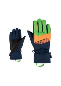 Ziener, Unisex, Skihandschuhe &raquo;LAVIVI-Z AS glove junior&laquo;, dark navy.pale green, dark navy.pale green, atmungsaktive, wasser- und winddichte AQUASHIELD