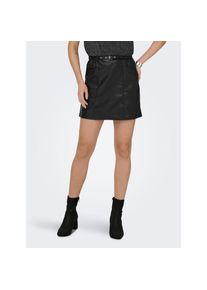Only, Damen, Lederimitatrock &raquo;ONLHEIDI FAUX LEATHER SKIRT OTW NOOS&laquo;, Black, XL (42), Black, Minirock von Only aus weichem Lederimitat