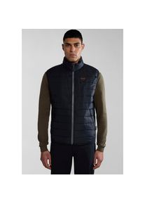 Napapijri, Herren, Steppweste Mit Markenlabel an der Seite und innen; mit Stehkragen, BLACK 041, S, BLACK 041, Klassische Steppweste von Napapijri