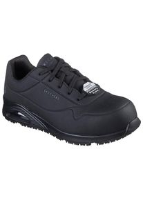 Skechers, Herren, Berufsschuh &raquo;WORK UNO SR - DOLTIN&laquo; , Arbeitsschuh, Sicherheitsschuh, Halbschuh mit Zehenschutz, schwarz, 45, Skechers Arbeitsschuhe 