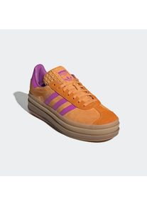 adidas originals, Damen, Sneaker &raquo;GAZELLE BOLD&laquo;, Flash Orange / Purple Burst / Crew Orange, 37, Plateau-Schuhe aus Wildleder, in kr&auml;ftigen Farben.