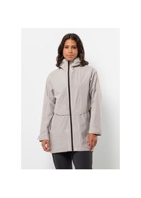 Jack Wolfskin, Damen, Funktionsjacke &raquo;MAINKAI LONG JKT W&laquo; mit Kapuze, sea-shell, L (42/44), 2 H&uuml;fttaschen, Innentasche