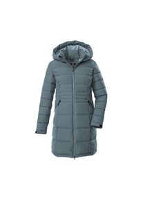 Killtec, Damen, Steppmantel &raquo;KOW 11 WMN QLTD PRK&laquo; Wasserabweisender Parka mit verstellbarer Kapuze und Kinnschutz, graublau, 42, graublau, Damen 
