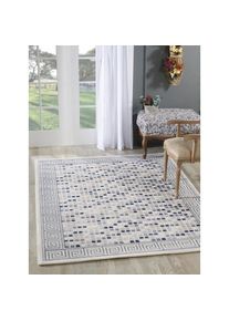 Sanat, Teppich &raquo;Harmony 3207, auch als L&auml;ufer&laquo; rechteckig 12 mm H&ouml;he Wohnzimmer, Kurzflor, modern, Schlafzimmer, blau, Kunstfaser, B : 120 cm 1 Stk. -