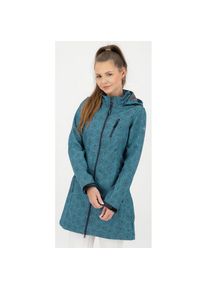 DEPROC Active, Damen, Softshelljacke &raquo;SHELBY LONG&laquo; leichter Softshell Kurzmantel mit abnehmbarer Kapuze, navy, 40/42 (M), navy, Leichter Softshell 