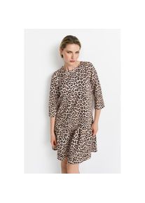 RICHROYAL, Damen, Minikleid Ohne Taschen Mit Rundhalsausschnitt, Leopardenmuster, 38 - N-Gr, Stylisches Minikleid von RICHROYAL