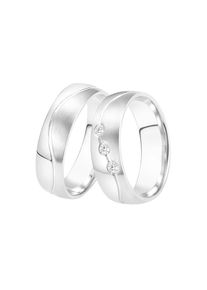 DOOSTI, Damen, Trauring &raquo;Schmuck Geschenk Edelstahl Trauring Ehering Partnerring LIEBE&laquo; Made in Germany - wahlweise mit oder ohne Zirkonia, 