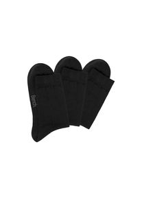 Bench., Damen, Socken Packung, 3 Stk. tlg. Herrensocken mit w&auml;rmender Wolle, 3x schwarz, 39-42, 3x schwarz, Kuschelige Wollsocken f&uuml;r Herren