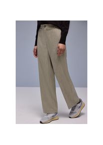 Street One, Damen, Stoffhose in Melange-Optik, cotton beige, L&auml;nge 30, 44 - L&auml;nge 30, cotton beige, Jacquard Melange Hose f&uuml;r Damen von Street One
