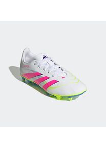 adidas Performance, Damen, Fu&szlig;ballschuh &raquo;PREDATOR CLUB KIDS FG/MG&laquo; f&uuml;r Rasenpl&auml;tze, f&uuml;r Kinder & Jugendliche, Cloud White / Lucid Pink / Lucid Lemon, 