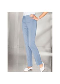 Classic Basics, Damen, Stretch-Hose, eisblau, Kurzgr&ouml;&szlig;en, 22 - Kurzgr&ouml;&szlig;en, eisblau, Hose in gerader Schnittf&uuml;hrung