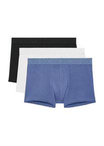 HOM, Herren, Boxershorts &raquo;Armand&laquo; 3er Pack, ohne Eingriff, weich, Cotton-Mix, bequem, black/blue/white, XL, black/blue/white, Herren-Boxer von HOM