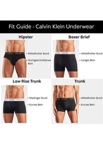 Calvin Klein Underwear, Herren, Boxer &raquo;BOXER BRIEF 3PK&laquo; Packung, 3er-Pack, 3 Stk. Mit elastischem Bund, schwarz, S (48) - 3 Stk., Boxer Brief 3er-Pack