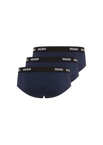 HUGO Underwear, Herren, H&uuml;ftslip &raquo;HIPBRIEF TRIPLETPACK&laquo; mit modischem HUGO Logo-Elastikbund, Navy 410, XL (54), 3er Pack Hipbrief von HUGO Menswear