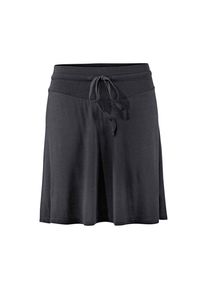 Beach Time Beachtime, Damen, Jerseyrock, knielang, Strandrock mit elastischem Smokeinsatz, schwarz, 38, schwarz, Knielanger Strandrock