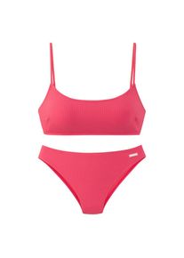 ELBSAND, Damen, Bustier-Bikini aus trendiger Rippware, Hummer, 38 - Cup C/D, Aktuelle Rippenware