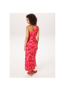 Aniston CASUAL, Damen, Sommerkleid in modischer One-Shoulder-Form - NEUE KOLLEKTION, pink-rot, 38 - N-Gr, Kleid aus weich flie&szlig;ender, elastischer 
