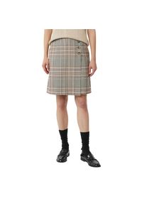 comma, Damen, Wickelrock mit Karo-Muster, MID BROWN CHECK, 40, Rock von COMMA