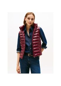 Tommy Hilfiger, Damen, Steppweste &raquo;LW PADDED SLIM VEST&laquo; leicht gl&auml;nzende Oberfl&auml;che, Deep Burgundy, XL (42), Deep Burgundy, Steppweste von Tommy 