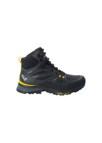 Jack Wolfskin, Herren, Trekkingschuh &raquo;FORCE TREKKER TEXAPORE MID M&laquo;, black-burly-yellow-XT, UK 6 - EU 39,5, black-burly-yellow-XT, Tages- und 