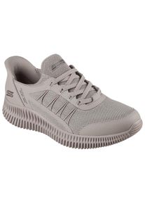 Skechers, Herren, Sneaker &raquo;BOBS GEO LITE-FIXED EDGE&laquo; Freizeitschuh, Trainingsschuh mit Slip-ins, taupe, 48,5, Skechers Sneaker mit Heel Pillow 