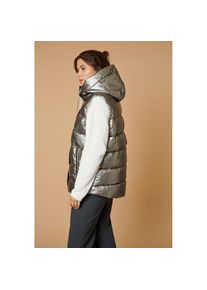 ZABAIONE, Damen, Steppweste &raquo;Vest Tr44ista&laquo; im Glanz-Look, platin, XL, platin, Coole Steppweste von ZABAIONE