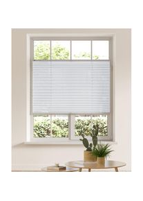 my home, Plissee &raquo;LAHOLM&laquo; Lichtschutz ohne Bohren verspannt Fixma&szlig;, Bestseller mit &uuml;ber 3500 4, 5-Sterne-Bewertungen, Klemmtr&auml;ger, wei&szlig;, Obermaterial: