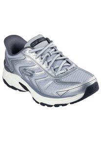 Skechers, Herren, Slip-On Sneaker &raquo;STAMINA SPORT&laquo; Retro Sneaker, Schn&uuml;rschuh mit Slip-ins, silberfarben-grau, 46, Skechers Sneaker mit elastischen 