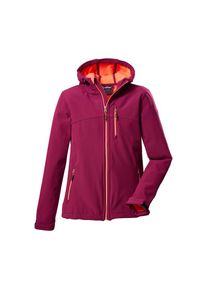 Killtec, Damen, Softshelljacke &raquo;Girls Softshelljacke&laquo; Wasserabweisend, verstellbare Kapuze u &Auml;rmel, Fleece-Innenfutter, pflaume, 140, Kinder 