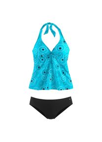 s.Oliver, Damen, B&uuml;gel-Tankini mit sch&ouml;nem Druckdesign, t&uuml;rkis-bedruckt, Cup D, 46 - Cup D, t&uuml;rkis-bedruckt, Im nordischen Punkte-Design