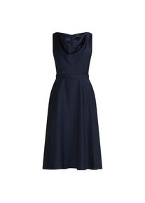 Vera Mont, Damen, Cocktailkleid &raquo;Cocktailkleid mit Wasserfallausschnitt&laquo;, Night Sky, 40 - EURO, Passform: Ausgestellt