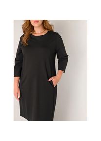 Base Level Curvy, Damen, Etuikleid &raquo;Addy&laquo; in formstabilem Viskosemix, black, N-Gr, 52 - N-Gr, black, Etui-Kleid Addy von Base Level Curvy