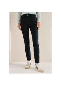 Cecil, Damen, 5-Pocket-Hose &raquo;Style Toronto&laquo; im Leder-Look, mit leicht gl&auml;nzender Beschichtung, Black, 30 - L&auml;nge 30, Beschichtete Hose im Slim Fit von