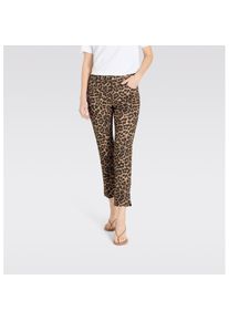 MAC, Damen, 7/8-Hose &raquo;MELANIE 7/8 summer&laquo;, walnut leo, L&auml;nge 27, 36 - L&auml;nge 27, walnut leo, Hose in 7/8- L&auml;nge von MAC
