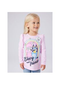 name it, Damen, Langarmshirt &raquo;NMFJESSIE BLUEY LS TOP BOX NOOS SKY&laquo;, Pirouette, 116, Shirt von name it f&uuml;r M&auml;dchen