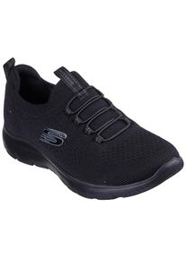 Skechers, Damen, Slip-On Sneaker &raquo;SUMMITS&laquo; , Freizeitschuh, Halbschuh, Slipper mit flexibler Traktionslaufsohle, schwarz-uni, 43, schwarz-uni, Slip-On