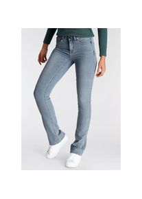 Arizona, Damen, Bootcut-Jeans &raquo;Ultra Soft&laquo; elastische Passform, ausgestellte Beinform, hohe Leibh&ouml;he, bleached, N-Gr, 34 - N-Gr, bleached, Bootcut-