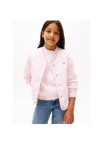 Tommy Hilfiger, Damen, Wendeweste &raquo;REVERSIBLE QUILTED VEST&laquo; f&uuml;r Kinder bis 16 Jahre, mit gro&szlig;en Druckkn&ouml;pfen, Light Pink/Ivory Silk, 4 (104), Light 