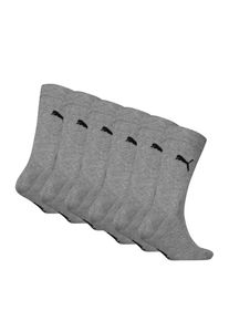 Puma, Herren, Socken &raquo; KIDS EASY RIDER 6P ECOM&laquo; 6 Paar, Sportsocken, Rippenb&uuml;ndchen, Logo, mid grey melange, 39-42, Kinder-Sportsocken von Puma