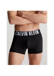 Calvin Klein Underwear, Herren, Trunk &raquo;TRUNK 3PK&laquo; Packung, 3er, 3 Stk. mit Logo-Stretchbund, BLACK, BLACK, BLACK, S (48) - 3 Stk., 3er-Pack Trunks von